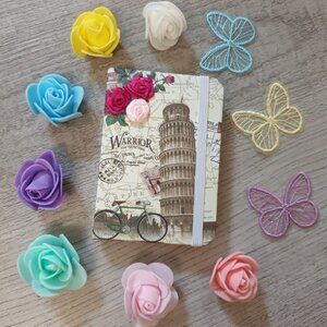 Mini Notebook-Butterfly Flowers Handmade Notepad Small Pocket Mini Journal Gift